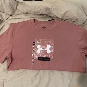 Under Armor Loose Fit Heavyweight shirt - Liliac - SM